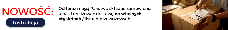 Nowość: wysylka na własnych etykietach
